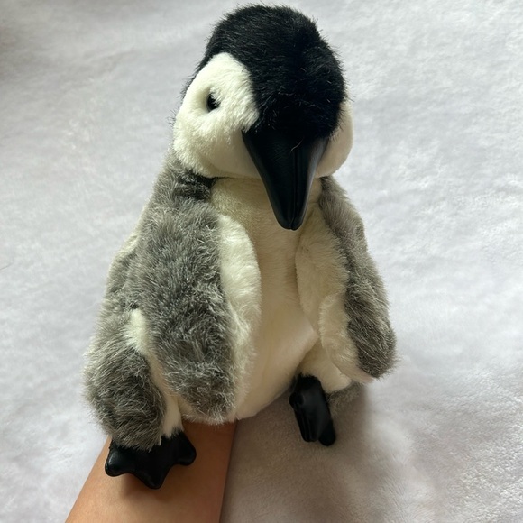 Folktails- Penguin Hand Puppet- preowned some wear- cute school Arctic - Picture 4 of 11